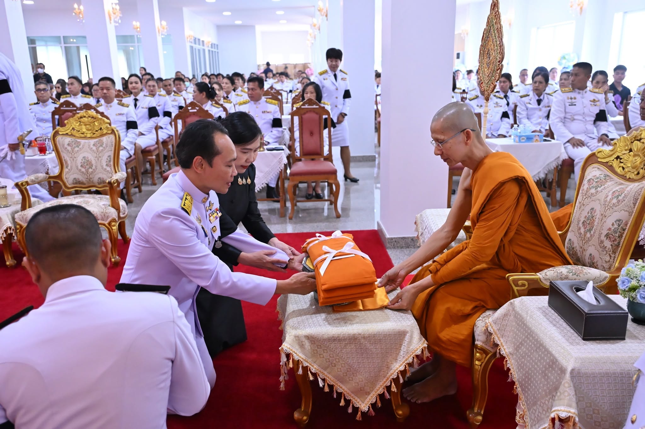 title - ส.ป.ก.นครปฐม เข้าร่วมพิธีบำเพ็ญกุศลทักษิณานุประทาน ปัญญาสมวาร (50 วัน) เพื่ออุทิศถวายพระกุศลแด่ สมเด็จพระเจ้าลูกเธอ เจ้าฟ้าพัชรกิติยาภา นเรนทิราเทพยวดี กรมหลวงราชสาริณีสิริพัชร มหาวัชรราชธิดา